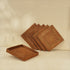Square Placemat with Holder - Honey Brown - Coastal Villa Homeware